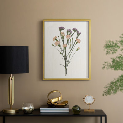 Organic Floral III Framed Print - Solid Wood