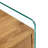 Two-drawer nightstand: mdf surface with stickers, tempered glass sides, elegant design, excellent storage capacity (111 characters)