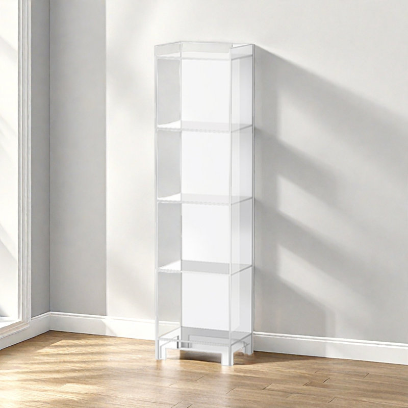 Bibliothèque simple, tendance et belle, (5 tablettes) H 61 po x l 15,7 po x P 11,8 po, Clair