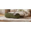Repose-pieds ovale rembourré Mokade-123514302
