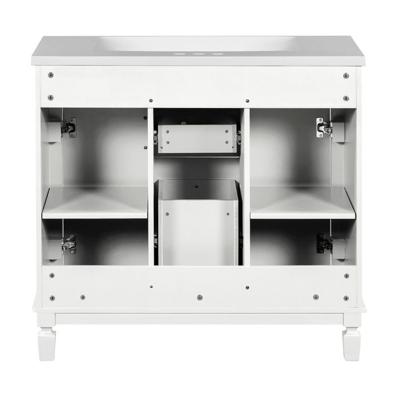 Armoire de salle de bain Tenara, Blanc