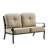 54.4'' Wide Straight Aluminum Loveseat with Cushions