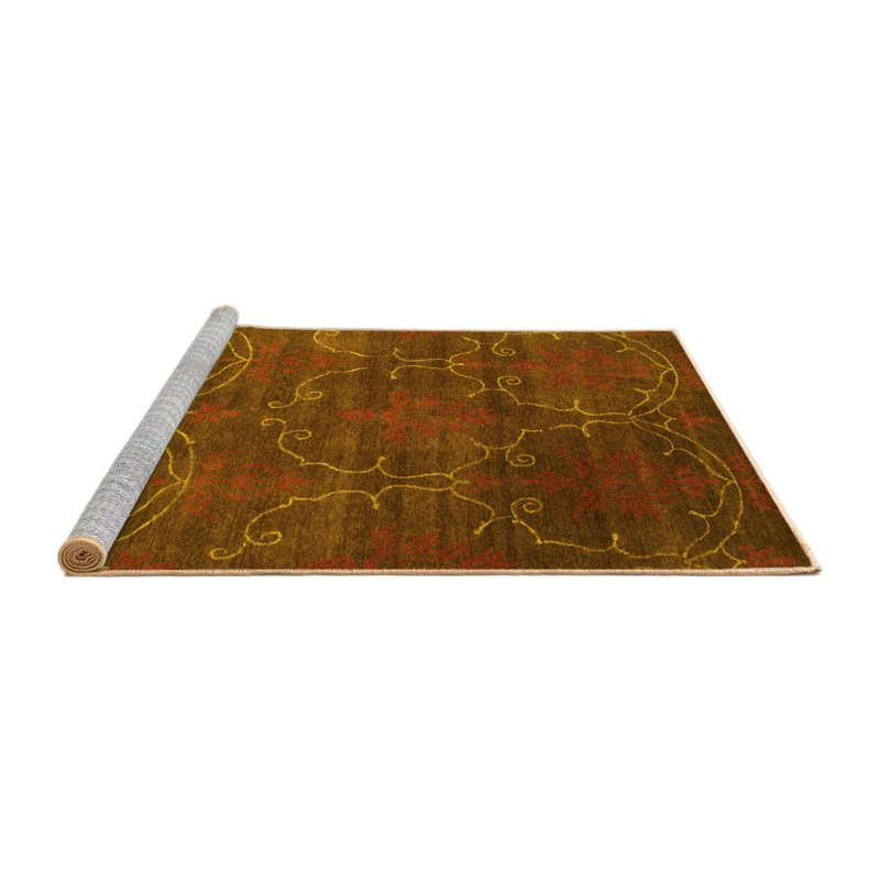 Alyanah Performance Damask Indoor Rug, Square 3'