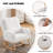 27.5-Inch Wide Rocking Chair with Solid Wood Legs and Ergonomic Lumbar Support Pillow-1390544375