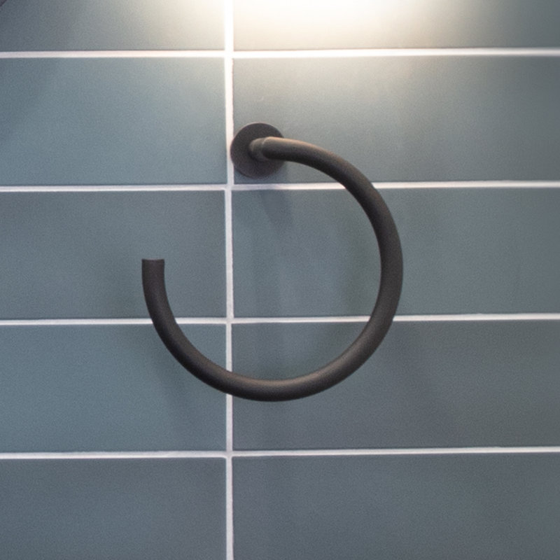 Ronda Towel Ring, Matte Black