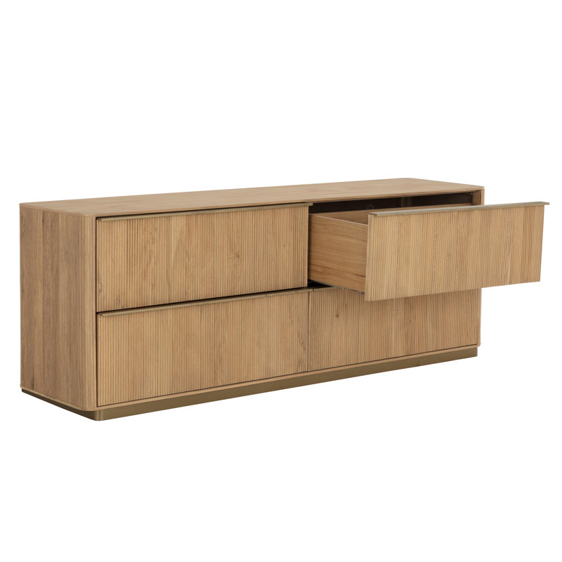 KALLA 4 - Drawer Dresser, Brown