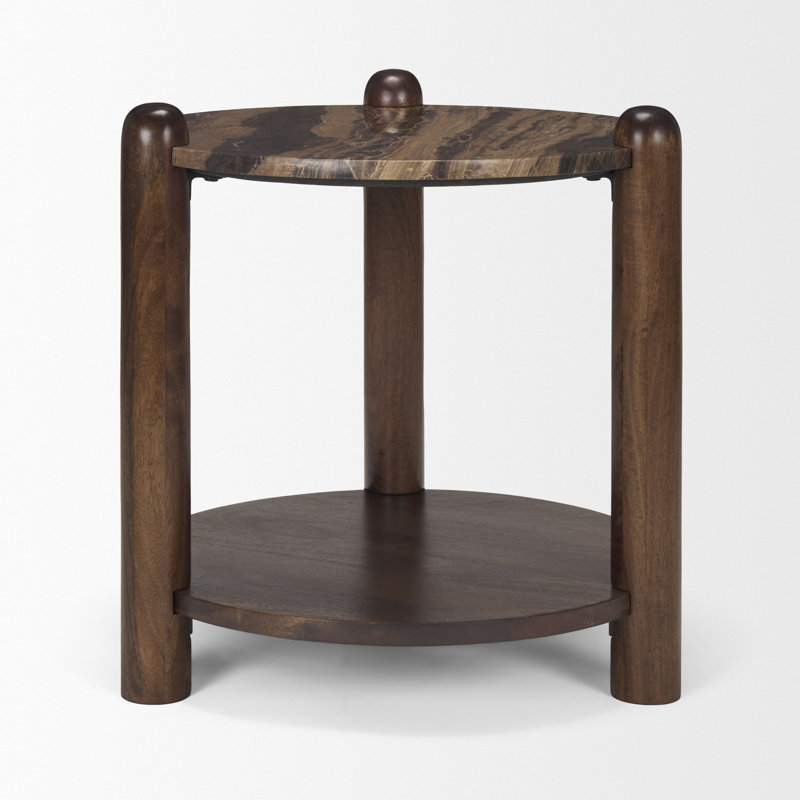 Ohman Marble Top End Table