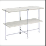 White Oak Sofa Table With 1 Shelf