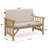 Patio Wood Loveseat-113752789