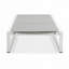 Chaise longue d'extérieur avec structure en aluminium durable réglable à 5 niveaux et filet en polyester enduit de PVC-1559229510