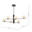 Oakbrook 6 - Light Matt Black Pendant
