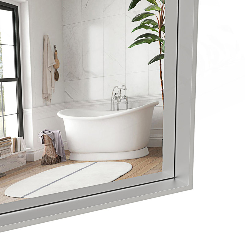 Miroir de salle de bain rectangulaire surdimensionné moderne