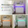 Engineered Wood Nightstand with LED Lights - Modern Small Space Solution