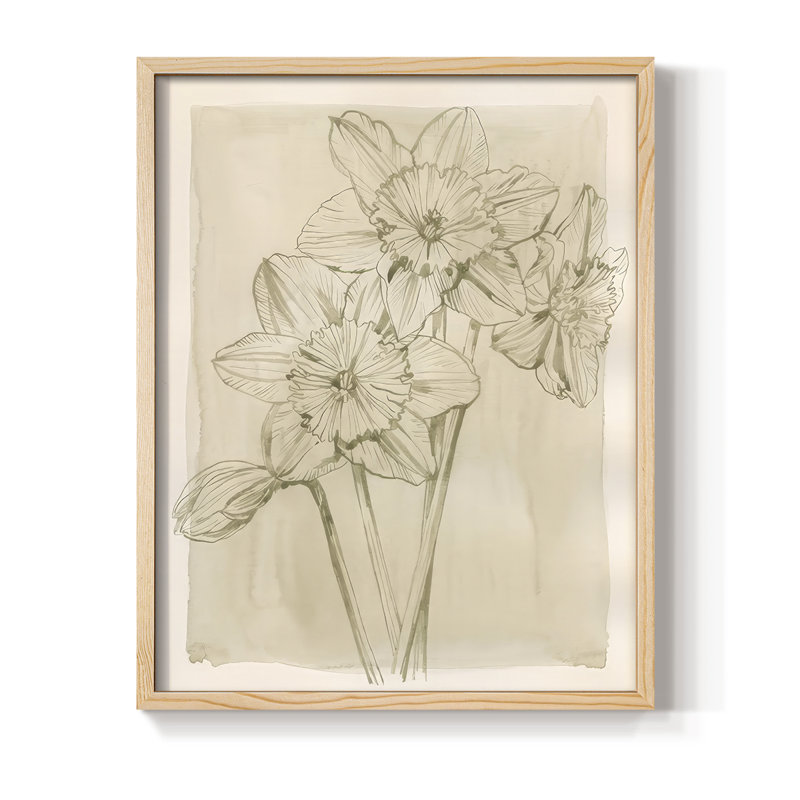 «Spring Promises II», reproduction encadrée - bois massif, Naturel, H 15 po x l 12 po