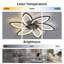 Ventilateur de plafond 30,7 po avec lumières, télécommande 3 températures de couleur, ventilateur à 6 vitesses