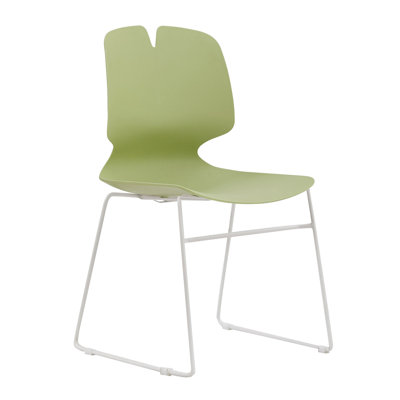 Chaises de bureau modernes empilables avec 4 charges ergonomiques en polypropylène de 180 kg convenant aux chaises avec support de conception