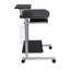 Bureau d'ordinateur compact Techni Mobile - Station de travail mobile compacte avec rangement