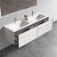 Meuble-lavabo mural moderne avec tiroir à lumière DEL automatique et lavabo intégré-934867305-934961801