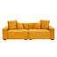 4 4 pièces en velours côtelé orange de 105,39 pouces avec 4 coussins décoratifs, intérieur doux pour un espace douillet de 105,39 pouces, 4 pièces en mousse dense pour un salon agréable-1490320413