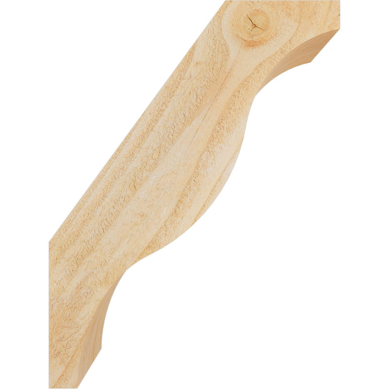 Attelle de genou Funston, Sapin de Douglas, Brute, H 16 po x l 4 po x P 12 po