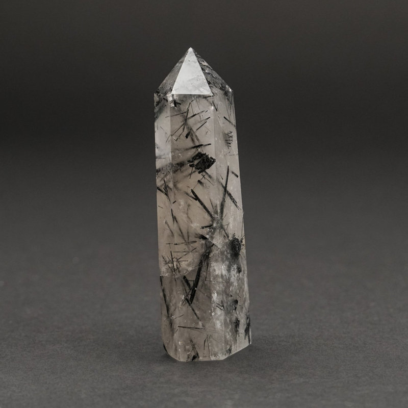 Tourmaline Quartz Point du Brésil (0,14 lb)