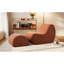 Fauteuil d'appoint confortable avec - courbe ergonomique pour rehausser la posture, rembourrage en mousse haute - configuration orange: l 29 po x 43,88 po; 27 po; support élégant sans assemblage: l 29 po x P 43,88 po-137075957