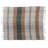 Hand-Woven Cotton Throw with Plaid Pattern and Fringe