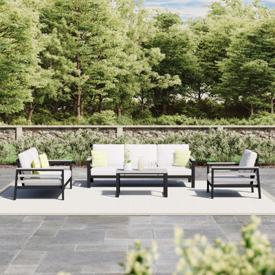 Townsend 5 Piece Sofa Seating Group with Sunbrella Cushions by Birch Lane