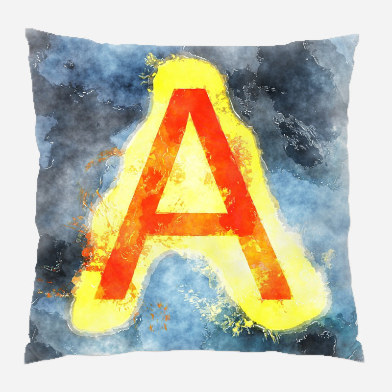 Reversible Throw Pillow, Indoor, Microsuede