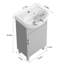 Meuble-lavabo compact avec lavabo en céramique Marinino-112619216