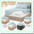 Cotton Percale Sheet Set - Deep Pocket Bedding Bundle with 4 Pieces: 1 Flat Sheet, 1 Fitted Sheet, 2 Pillowcases - Crisp, Cool, Strong Linens-115840820-115840819