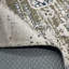 Tapis en chenille de coton oriental beige et vert rétro Vintage-1279368243