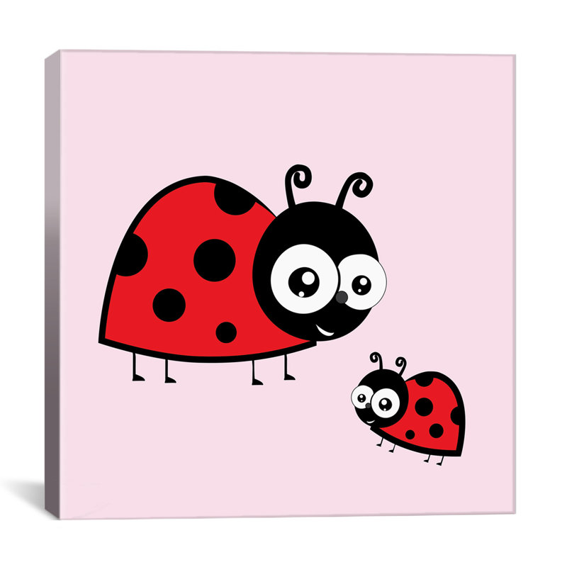 Nathan Lady Bug - reproduction sur toile, H 18 po x l 18 po x P 1,5 po