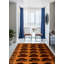 Tapis unique en laine noué à la main 6 pi 8 po x 9 pi 4 po New Age Inty