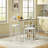 Ligon Ligon 3-Piece Kitchen Bar Table Set with Oak Top, Storage Shelves & PU Leather Stools — Small Space Dining Set-2118718261