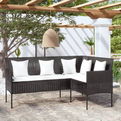 Dekou 161.5cm Wide Outdoor Patio Sectional with Cushions