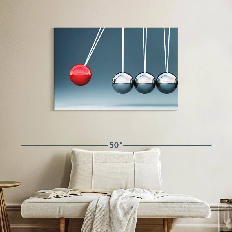 Keiri Newton's Cradle Spheres, 26" H x 39" W