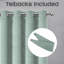 Aspire Homeware Linen 100% Blackout Curtain Pair for Maximum Privacy and Light Control-523209162-523209157
