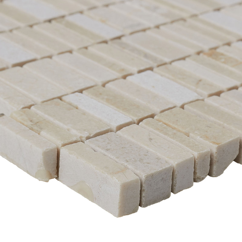 Stone Mosaics 12" x 12" Natural Stone Field Tile in Crema Marfil Classico