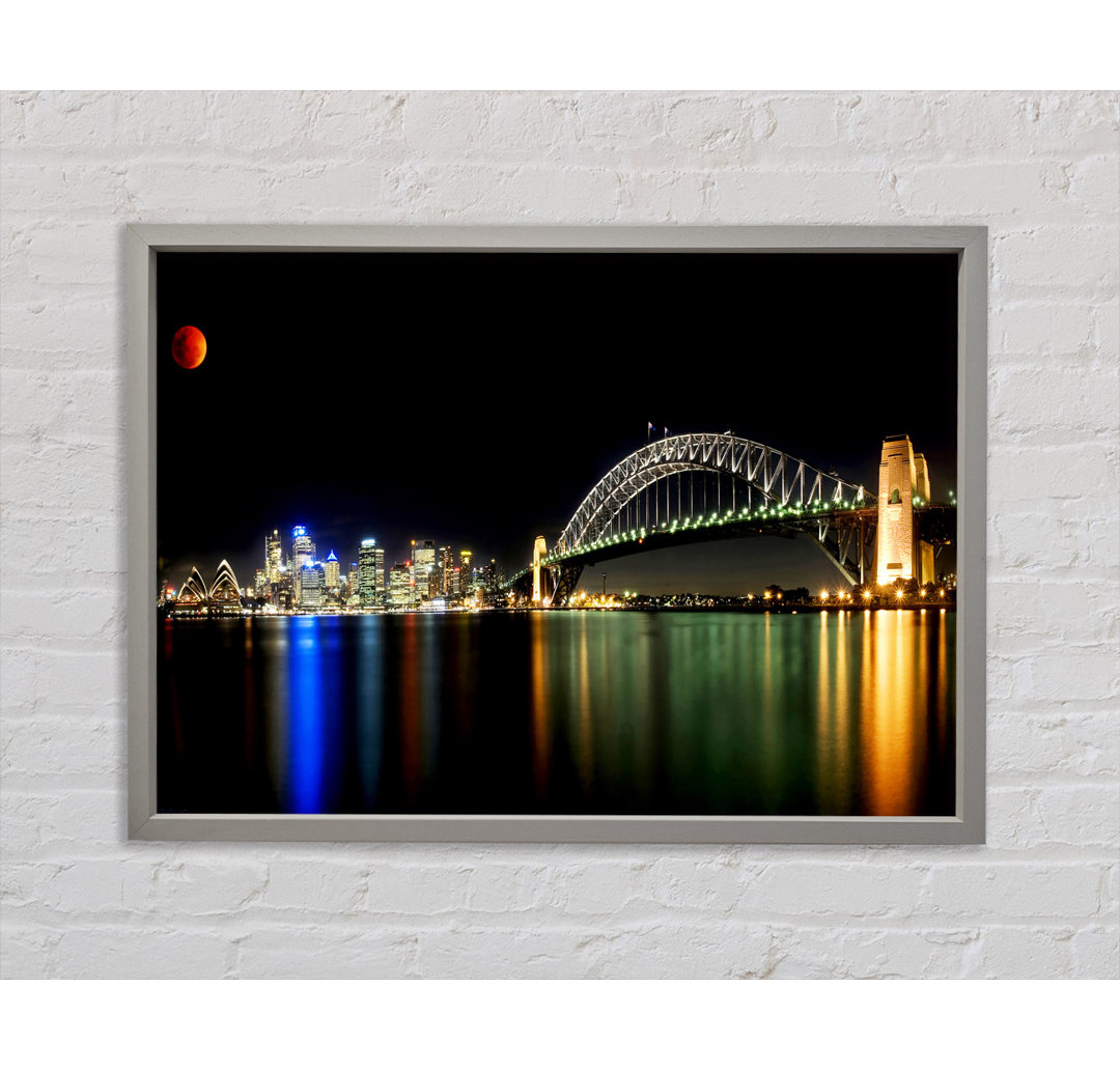 Sydney Harbour Bridge Opera House - Einzelbildrahmen Kunstdrucke auf Leinwand