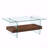 Rectangular Floating Double-Layer Coffee Table-92554552