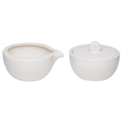 Red Vanilla Whisper Sugar and Creamer Set