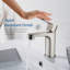 Robinet de lavabo de salle de bain monocorps en nickel brossé Sancy-24280015