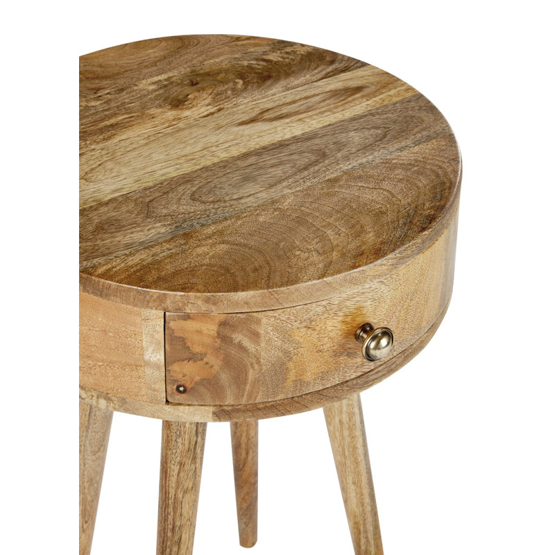 Binns Solid Wood End Table, Natural