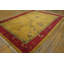 Tapis antique antique, art déco, floral, ivoire, beige, crème, blanc, rouge des années 1920