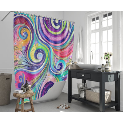 Wolcottville Abstract Shower Curtain