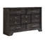 Commode en bois gris avec tiroirs de rangement 1pc