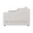 Daybed With Trundle And LED, Upholstered Linen Day Bed Frame With Tufted Button Backrest-909913606-909913600