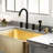 Pull Down Double Handle Kitchen Faucet-89360313