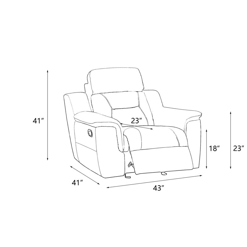 Fauteuil inclinable en cuir gris avec support lombaire et coins renforcés avec base en acier inoxydable - Poids du colis: 164,84 lb